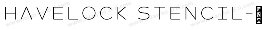 Havelock Stencil字体转换